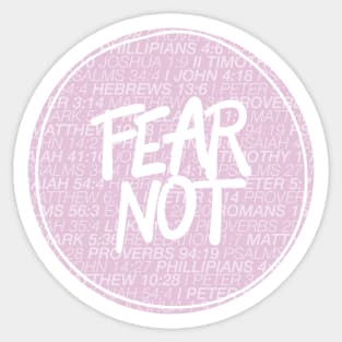 Fear Not Bible Verses Christian Scripture Sticker
